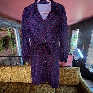 Polka Dot Shirt Dress